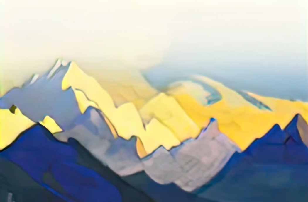 Nicholas Roerich himalayas varicoloured snows 1937 Art A4 Photo Print