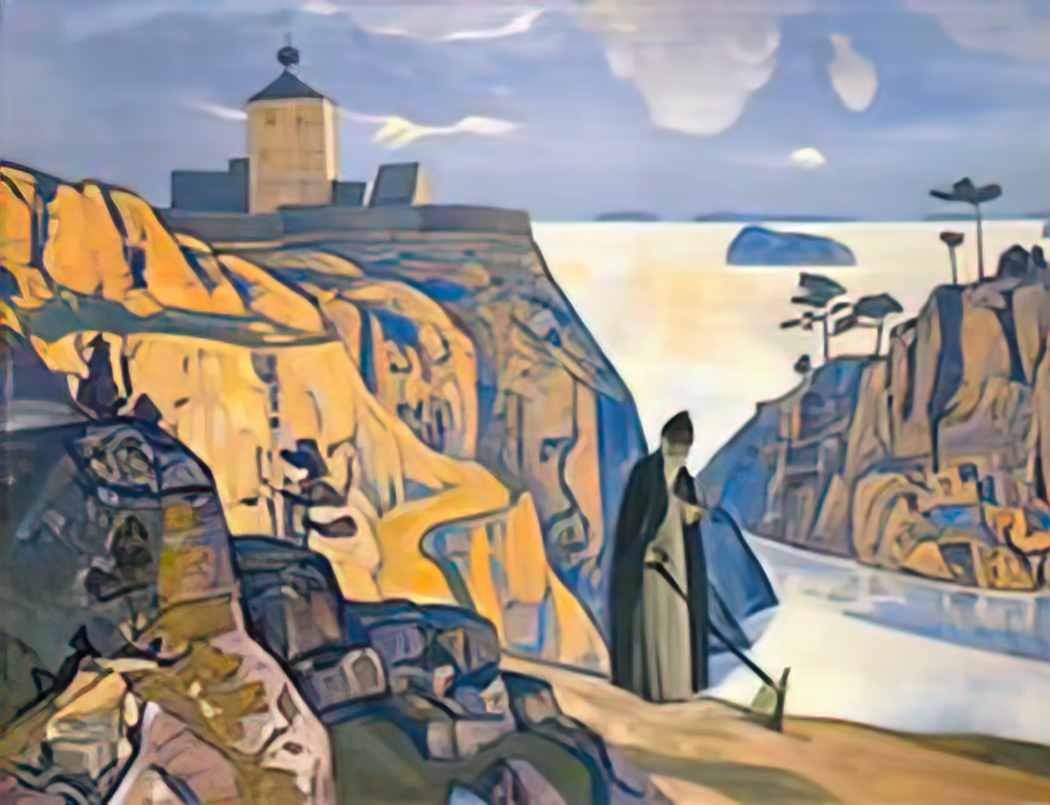 Nicholas Roerich holy lake 1917 Art A4 Photo Print