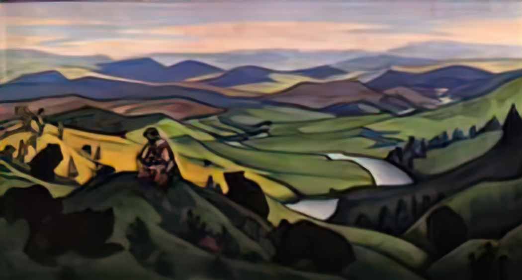 Nicholas Roerich human ancestors 1940 Art A4 Photo Print