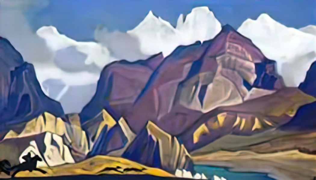 Nicholas Roerich hunting 1 Art A4 Photo Print