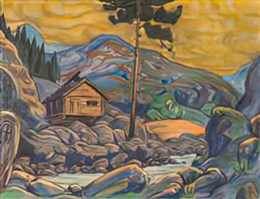 Nicholas Roerich hut in the mountains 1911 Art A4 Photo Print