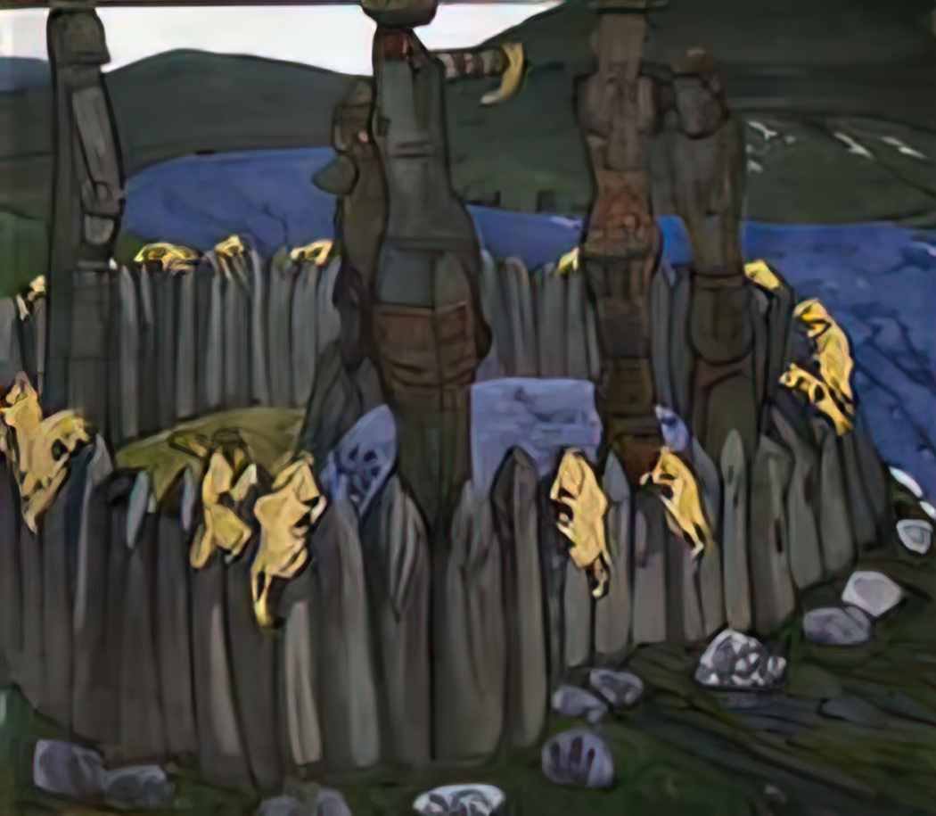 Nicholas Roerich idols 1901 1 Art A4 Photo Print