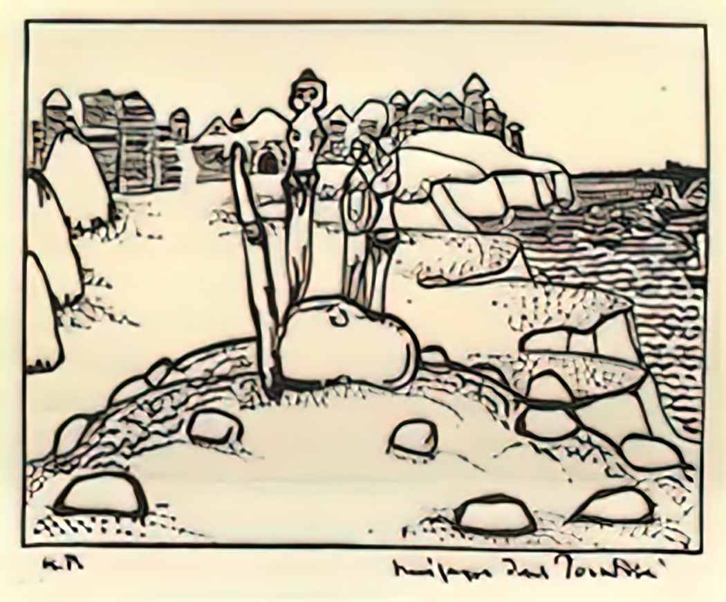 Nicholas Roerich idols Art A4 Photo Print