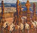 Nicholas Roerich idols pagan rus 1910 Art A4 Photo Print