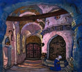 Nicholas Roerich in a monastery 1914 Art A4 Photo Print
