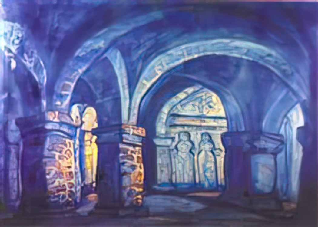 Nicholas Roerich inner yard 1913 Art A4 Photo Print