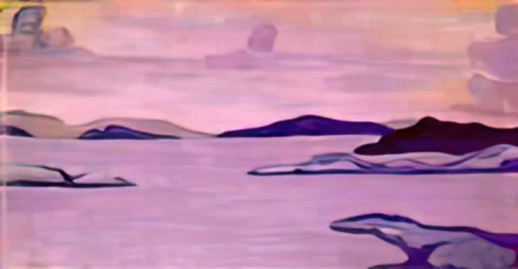 Nicholas Roerich island Art A4 Photo Print