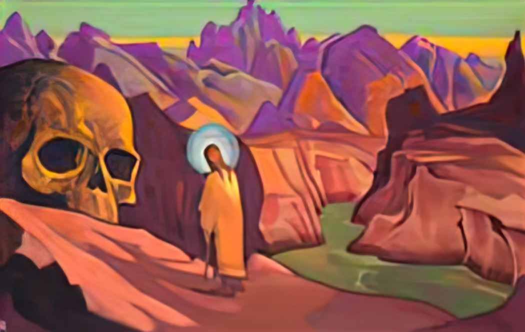 Nicholas Roerich issa and giant s head 1932 3 Art A4 Photo Print