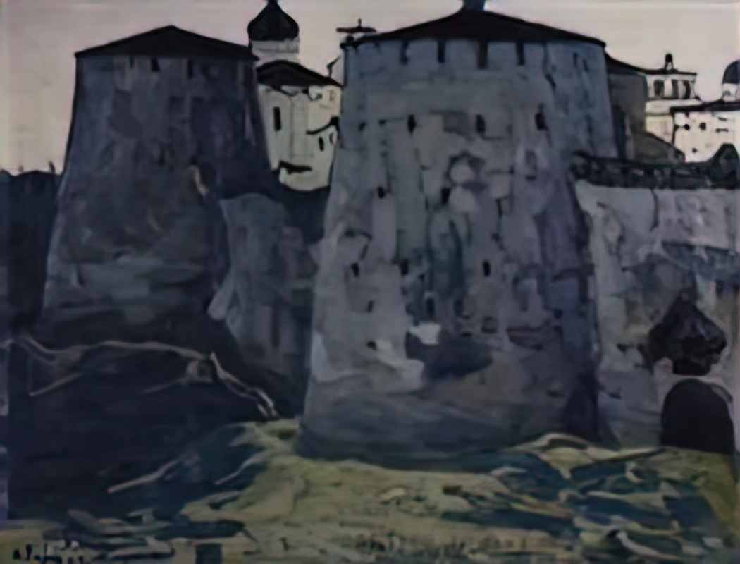 Nicholas Roerich izborsk towers 1903 1 Art A4 Photo Print