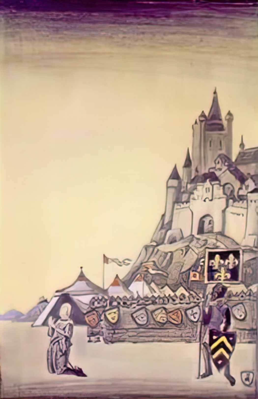 Nicholas Roerich jeanne d arc prayer 1930 Art A4 Photo Print