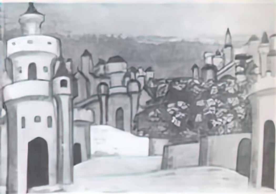 Nicholas Roerich jerusalem 1909 Art A4 Photo Print