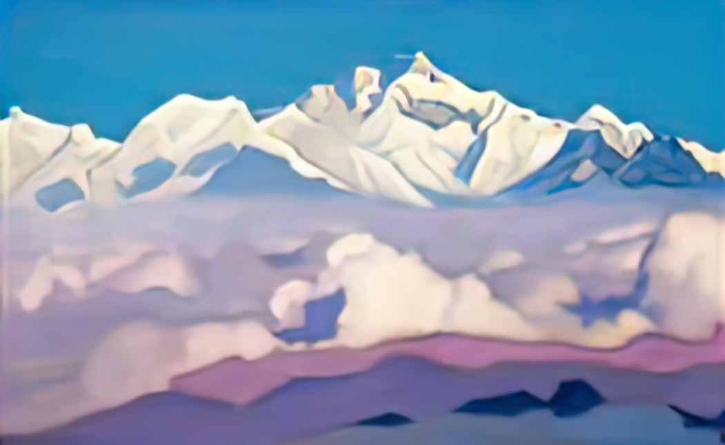 Nicholas Roerich kangchenjunga 1936 1 Art A4 Photo Print