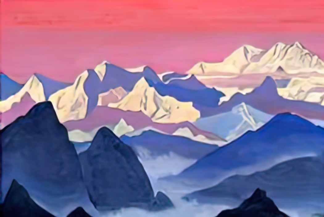 Nicholas Roerich kangchenjunga 1936 Art A4 Photo Print