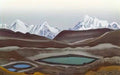 Nicholas Roerich kangchenjunga mountain lakes 1931 Art A4 Photo Print