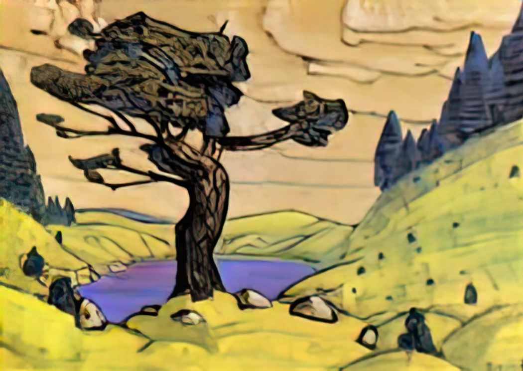 Nicholas Roerich kiss the earth 1912 2 Art A4 Photo Print