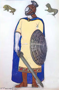 Nicholas Roerich knight 1912 Art A4 Photo Print