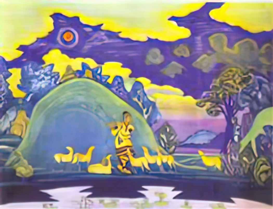 Nicholas Roerich krishna lel Art A4 Photo Print