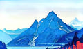 Nicholas Roerich lake Art A4 Photo Print