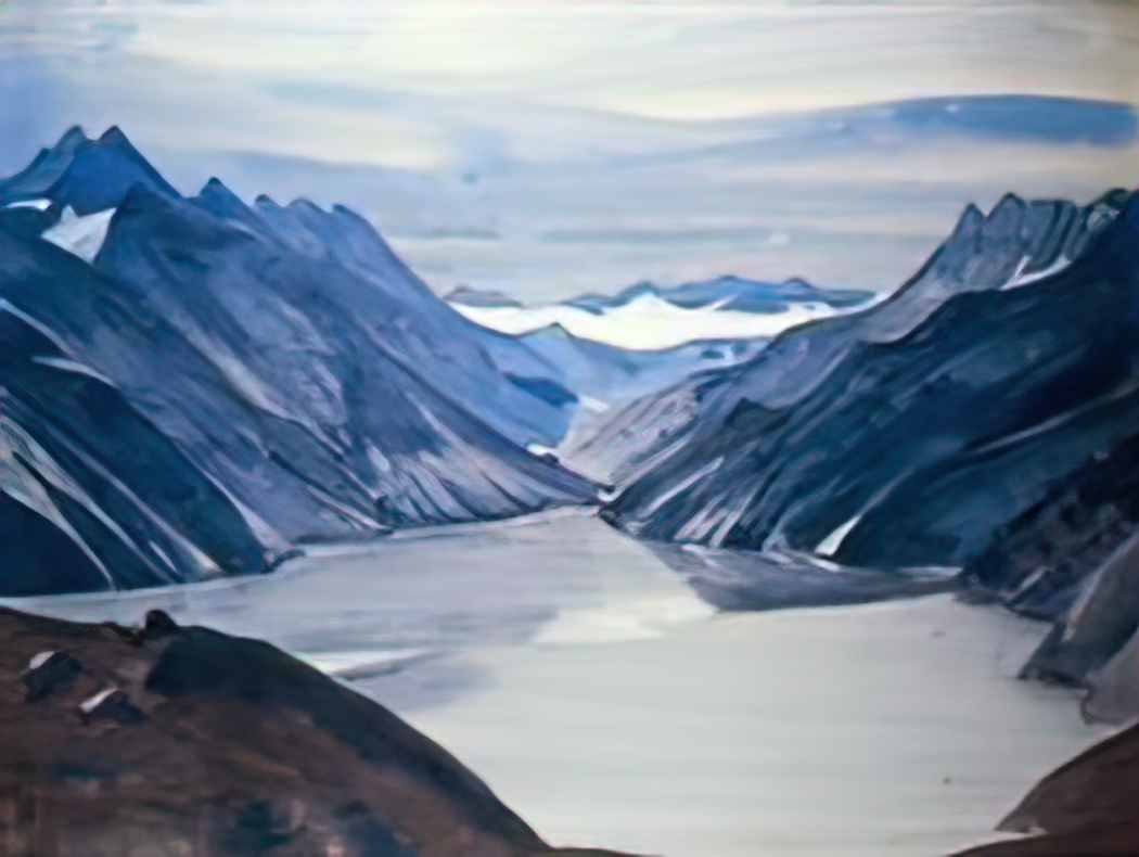 Nicholas Roerich lake nag 1925 Art A4 Photo Print