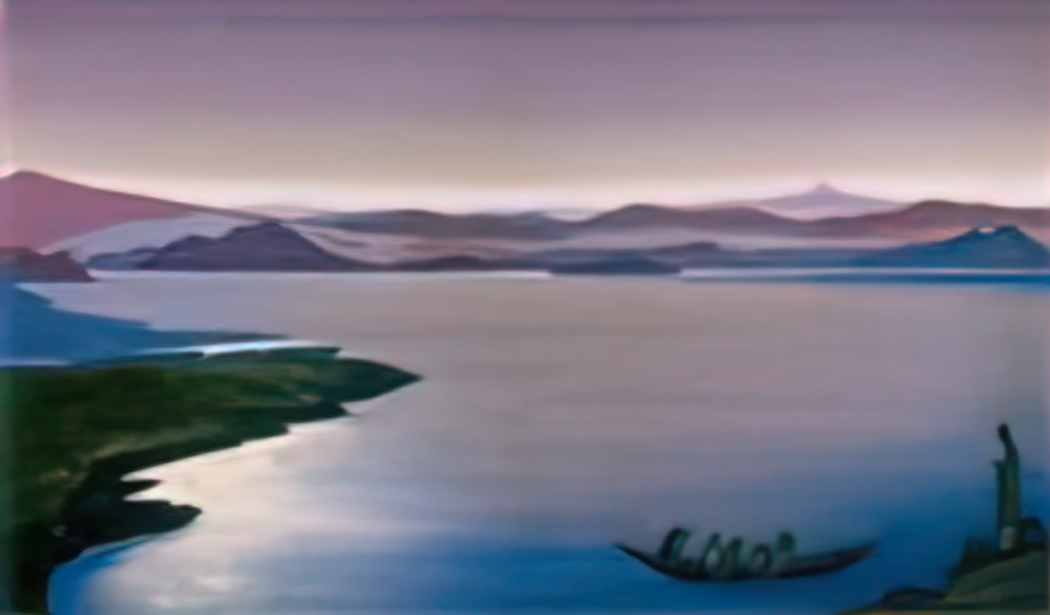 Nicholas Roerich lake of gennesaret Art A4 Photo Print