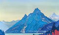Nicholas Roerich lake of the nagas 1932 Art A4 Photo Print