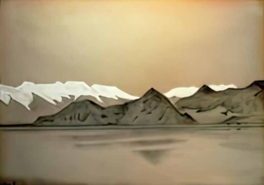 Nicholas Roerich lake vular 1925 1 Art A4 Photo Print