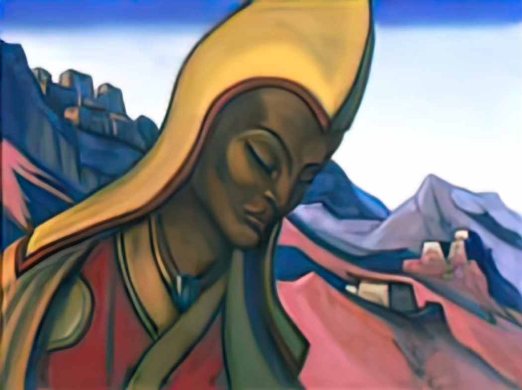 Nicholas Roerich lama 1945 Art A4 Photo Print