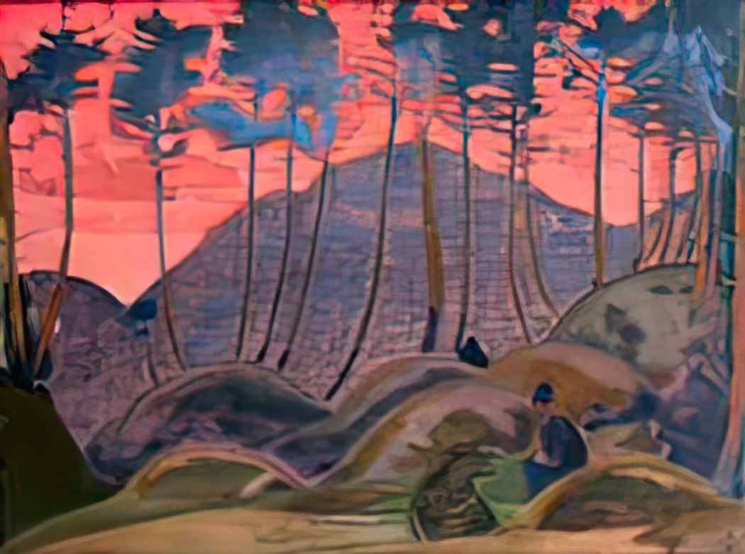 Nicholas Roerich language of forest 1922 Art A4 Photo Print
