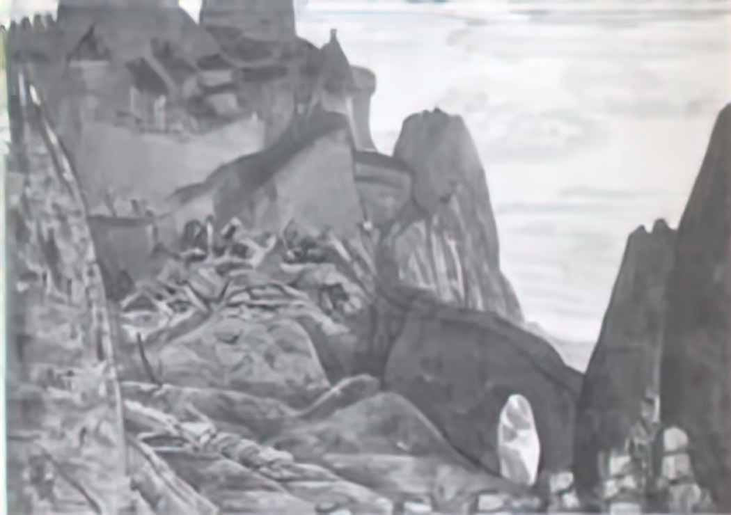 Nicholas Roerich light night castle of prince judas iscariot 1909 Art A4 Photo Print