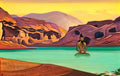 Nicholas Roerich lotus 1933 Art A4 Photo Print