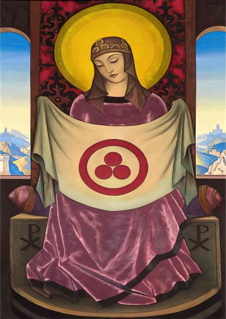 Nicholas Roerich madonna oriflamma A4 Photo Print