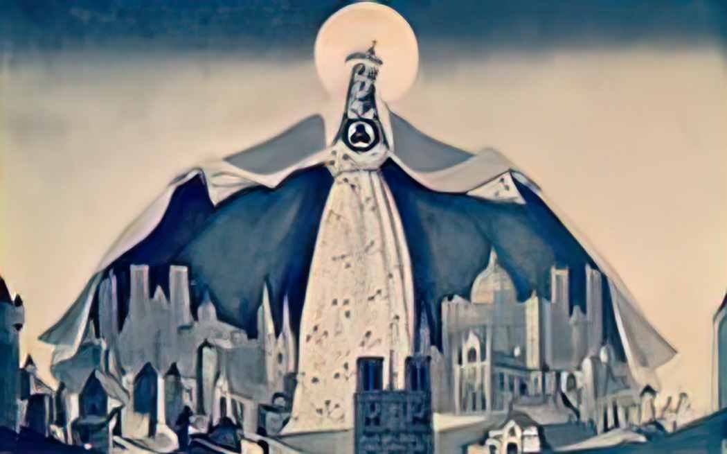 Nicholas Roerich madonna the protector 1933 Art A4 Photo Print