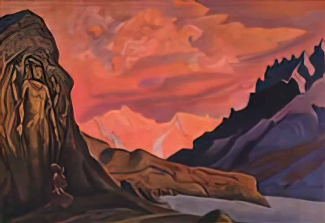 Nicholas Roerich maitreya the conqueror Art A4 Photo Print
