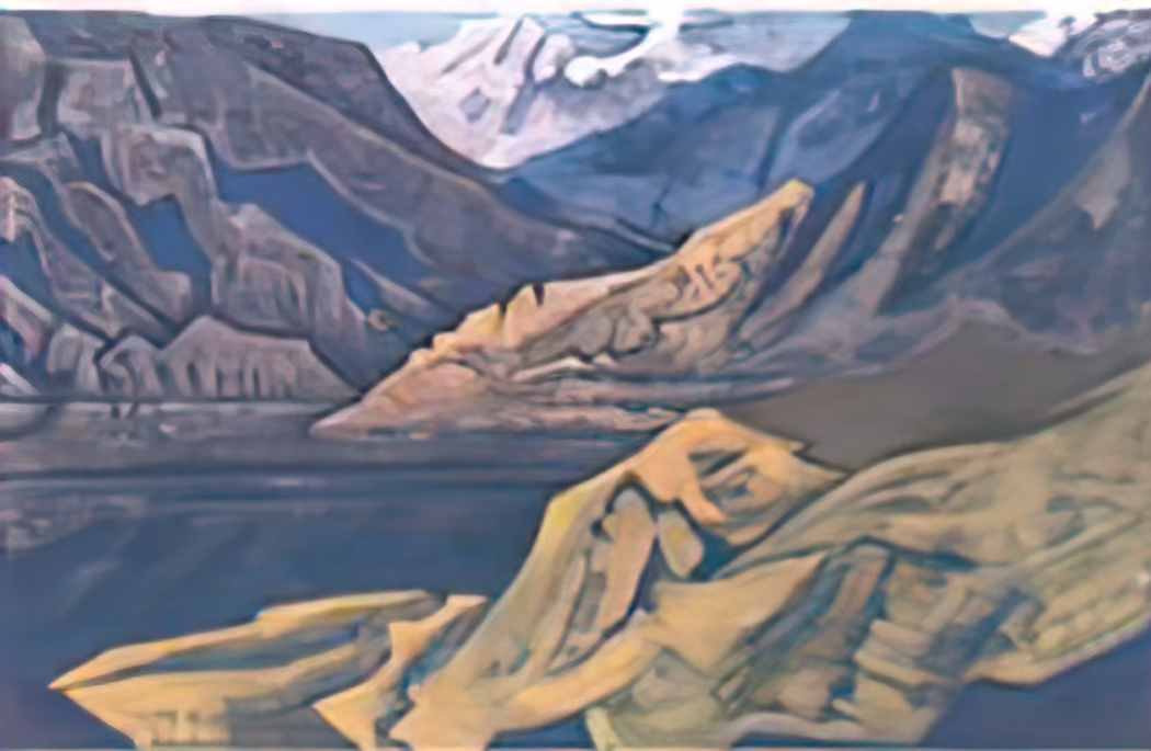 Nicholas Roerich manasbal lake 1925 Art A4 Photo Print