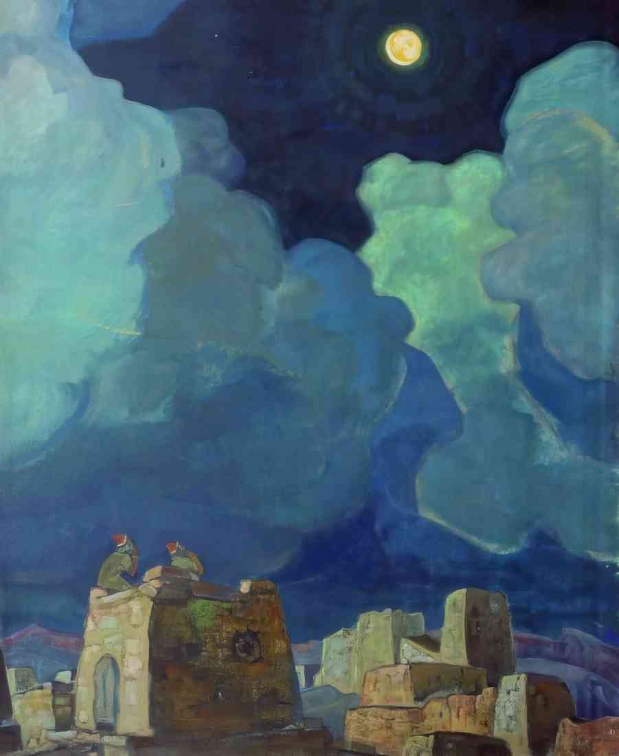 Nicholas Roerich mekheski moon people 1915 2 A4 Photo Print