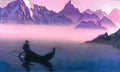 Nicholas Roerich messenger from himalayas going home 1940 Art A4 Photo Print