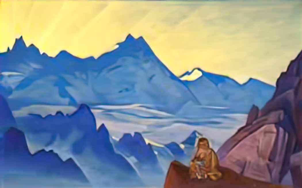 Nicholas Roerich milarepa the one who harkened 1925 Art A4 Photo Print