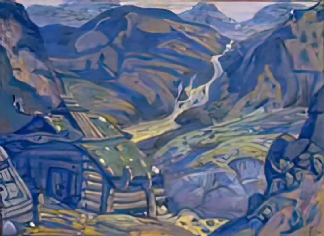 Nicholas Roerich mill in the mountains 1913 Art A4 Photo Print