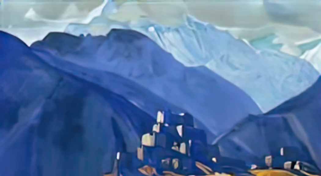 Nicholas Roerich monastery in himalayas 1931 Art A4 Photo Print