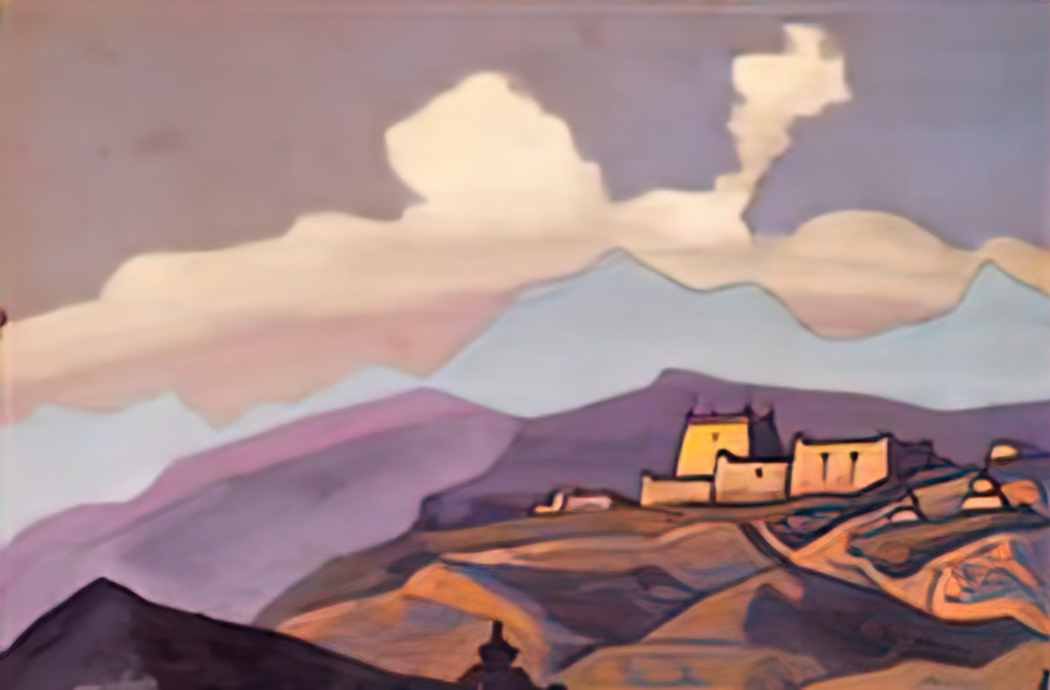 Nicholas Roerich monastery tsang tibet 1936 Art A4 Photo Print