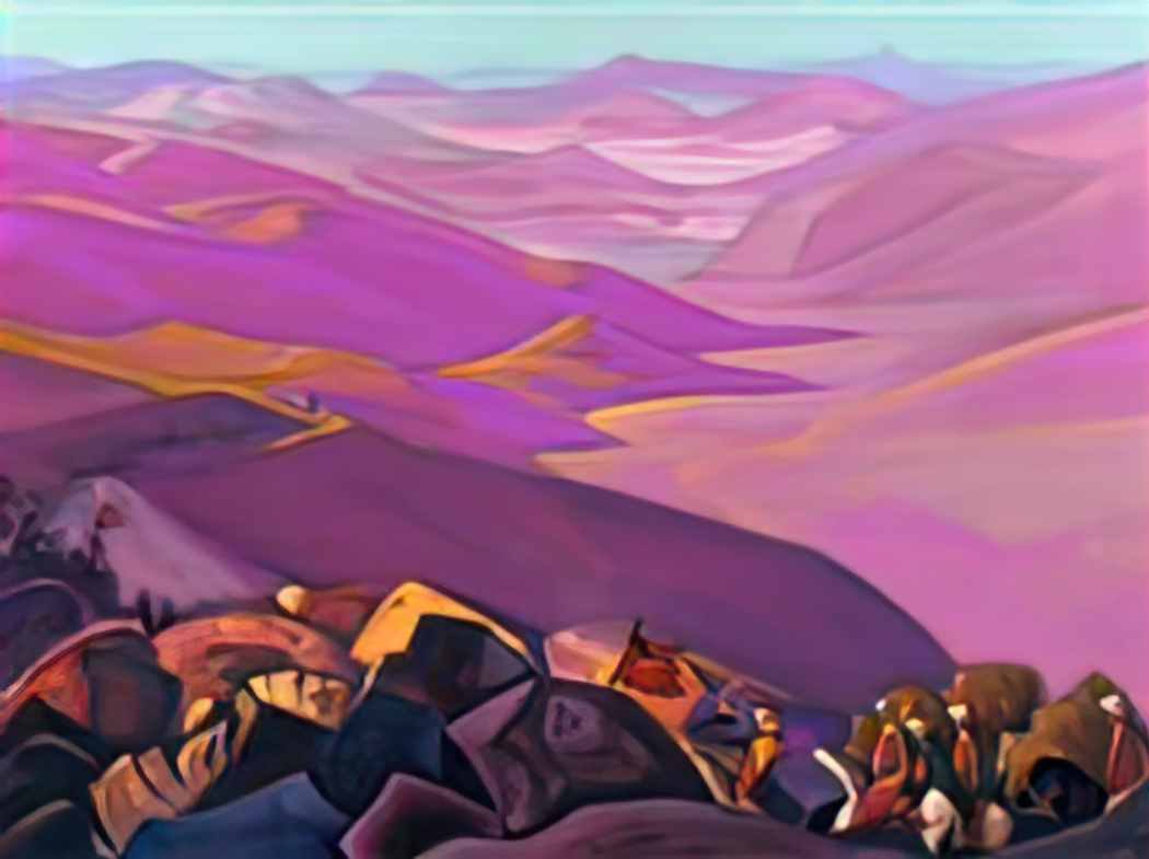 Nicholas Roerich mongolia campaign of genghis khan Art A4 Photo Print