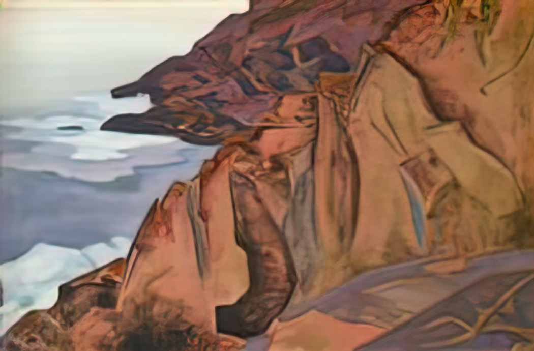 Nicholas Roerich monhigan creating 1922 Art A4 Photo Print