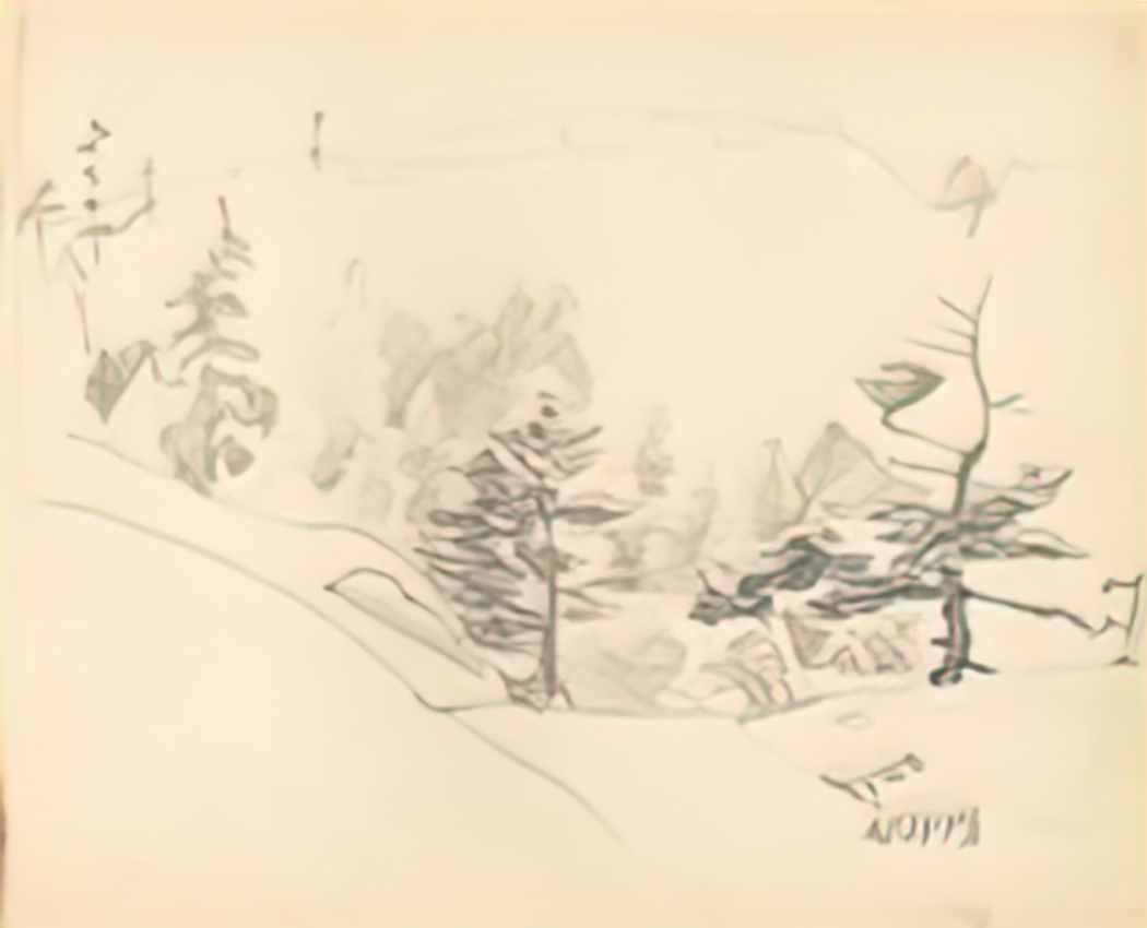 Nicholas Roerich monhigan study 1922 14 Art A4 Photo Print