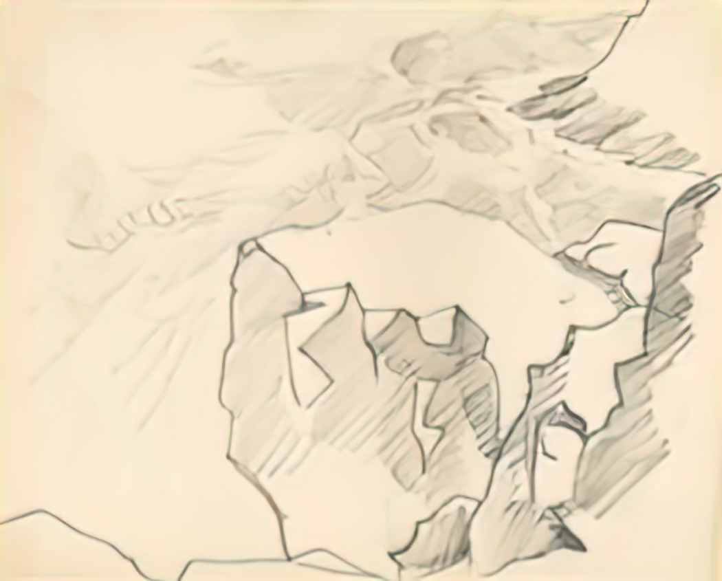 Nicholas Roerich monhigan study 1922 15 Art A4 Photo Print