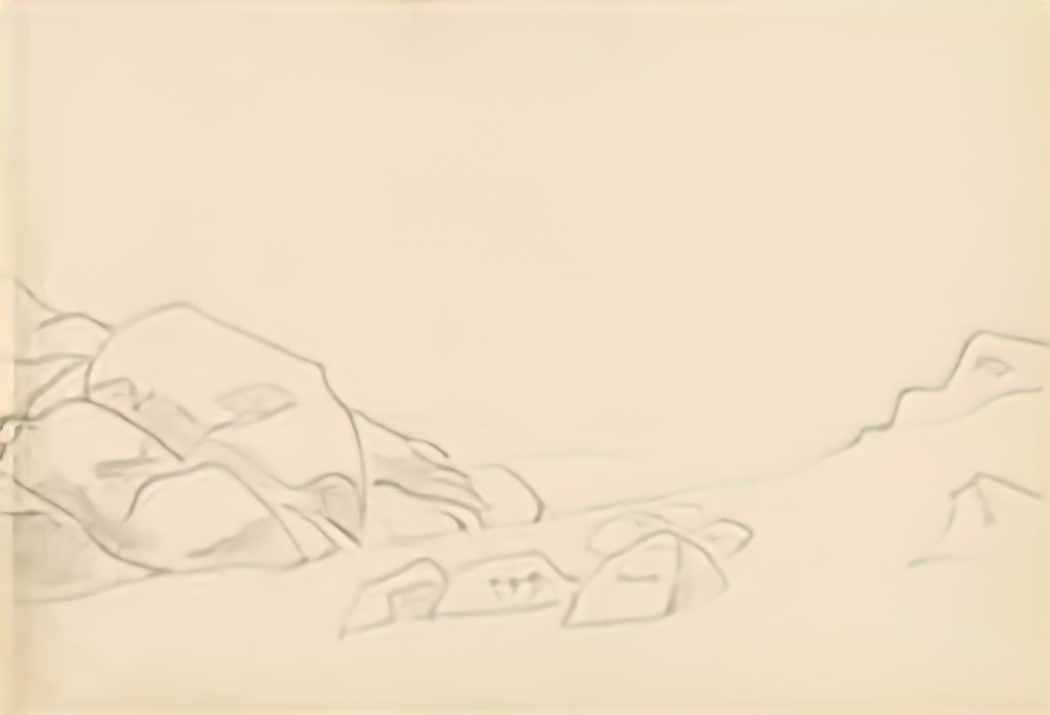 Nicholas Roerich monhigan study 1922 29 Art A4 Photo Print