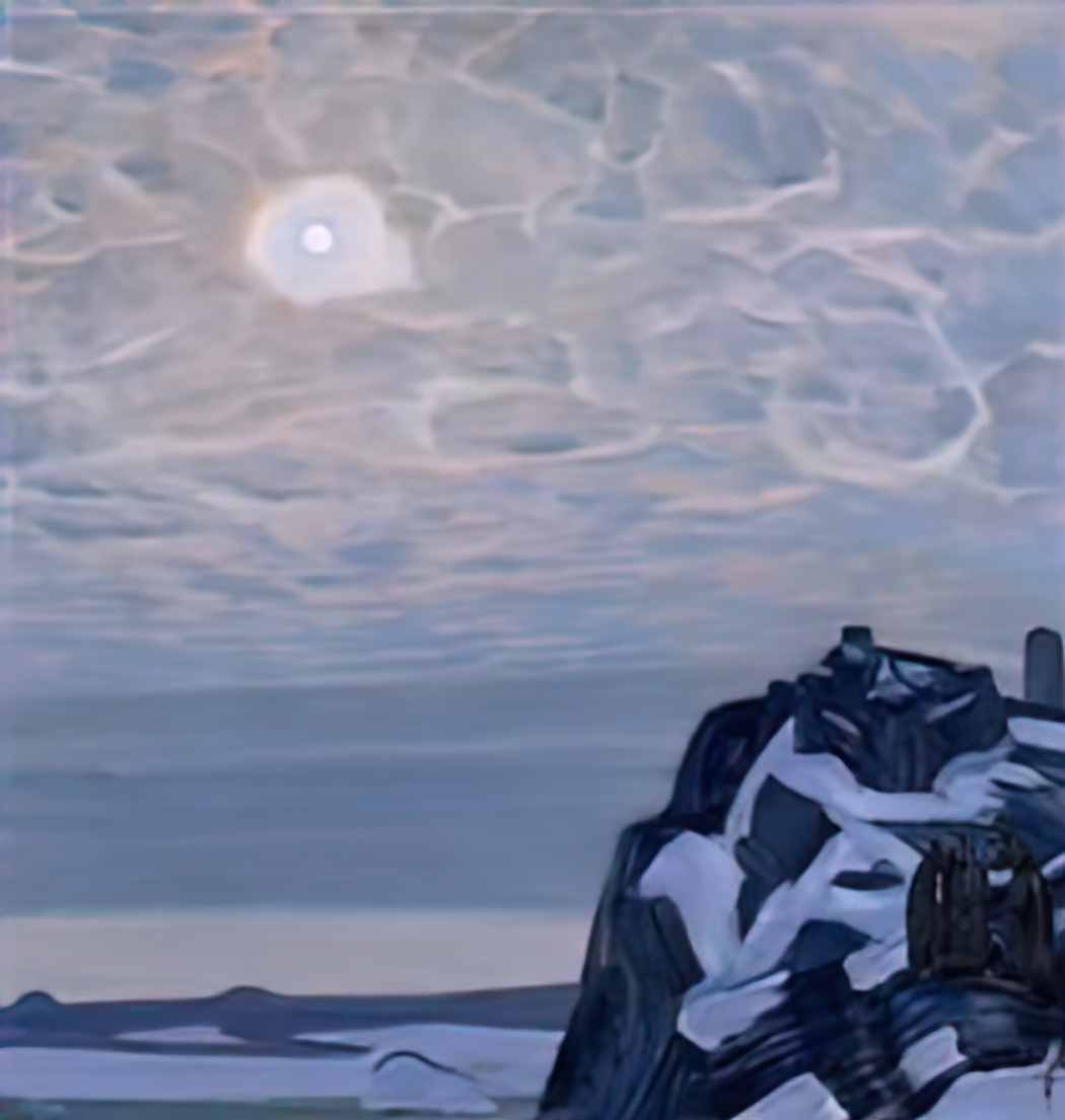 Nicholas Roerich moonlight sortavala 1918 Art A4 Photo Print