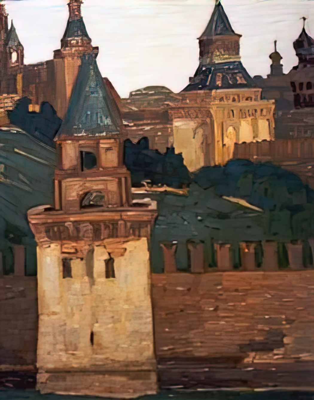 Nicholas Roerich moscow view of kremlin from zamoskvorechie 1903 Art A4 Photo Print