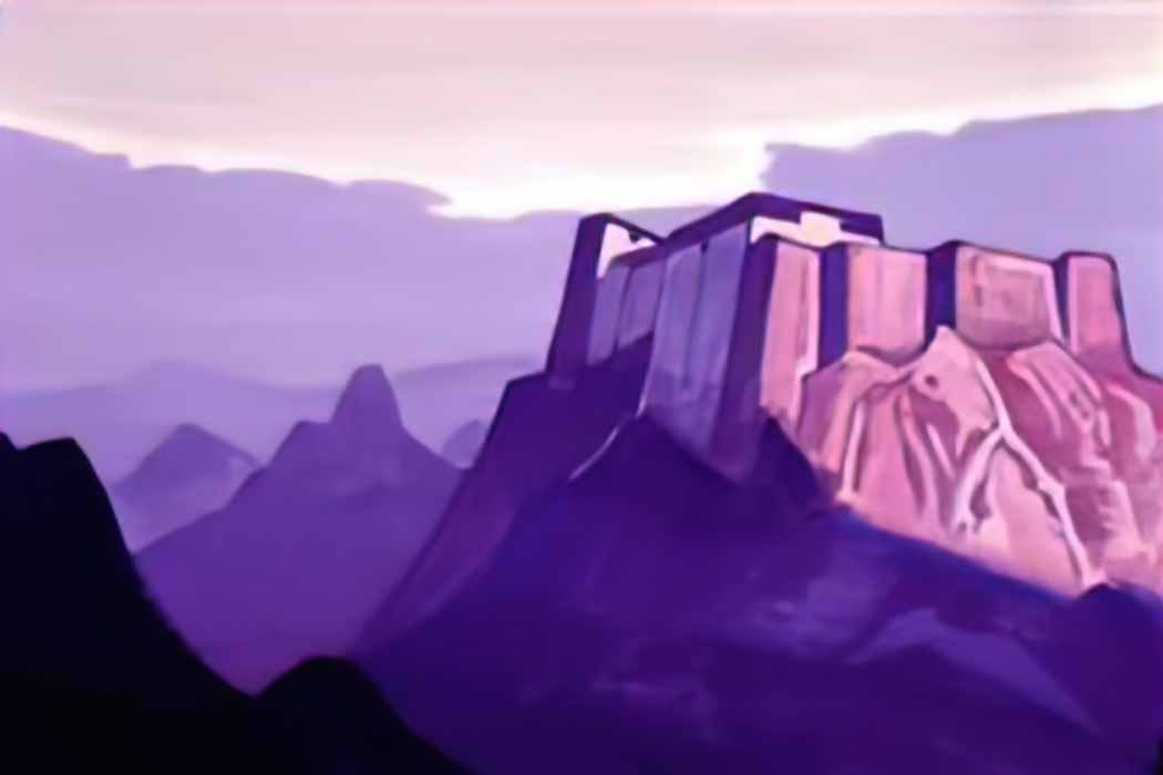 Nicholas Roerich mountain abode 1923 Art A4 Photo Print