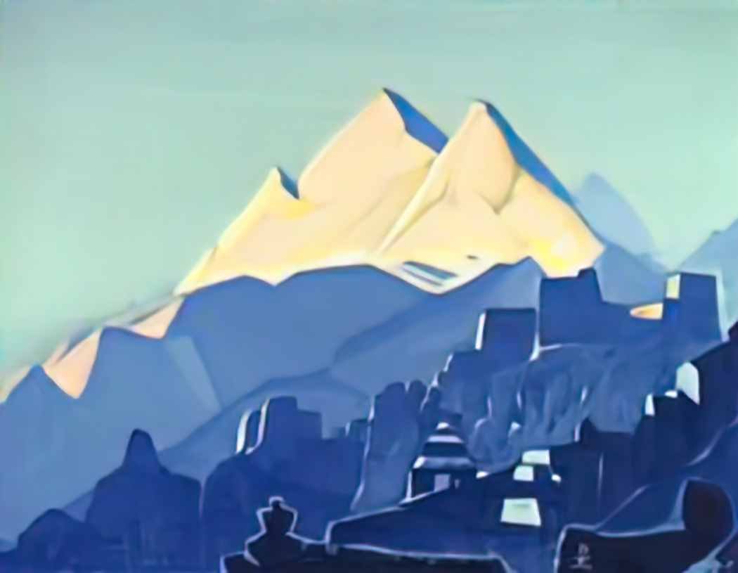 Nicholas Roerich mountain abode 1933 Art A4 Photo Print