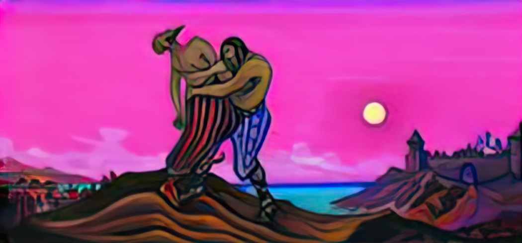 Nicholas Roerich mstislav s duel with rededia 1943 Art A4 Photo Print